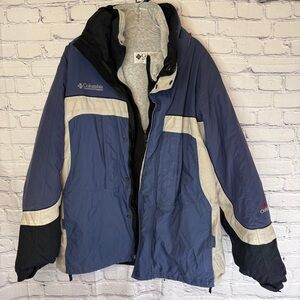 Columbia 3-in-1 Winter Jacket Outlast Liner Insulated Ski Coat Men’s Large